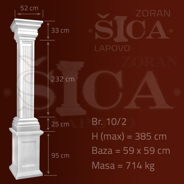 Grčki stub 29X29