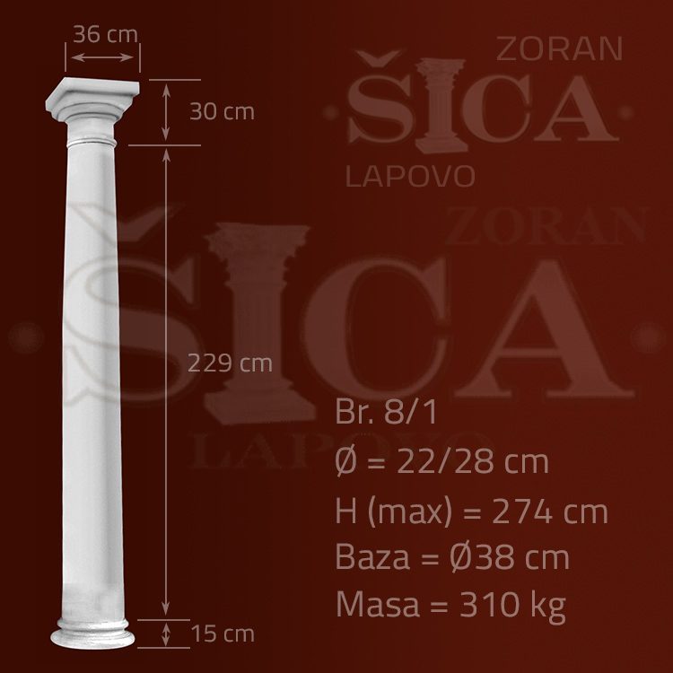 Konusni manji grčki stub