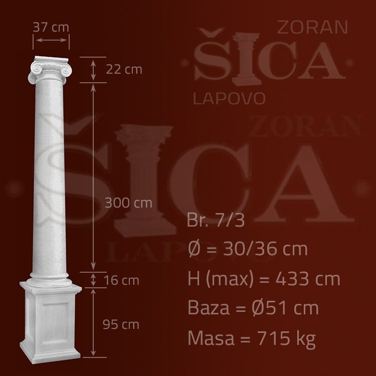 Konusni veći grčki stub