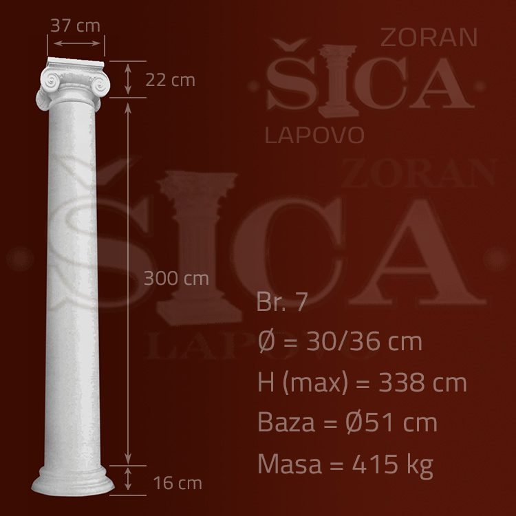 Konusni veći grčki stub
